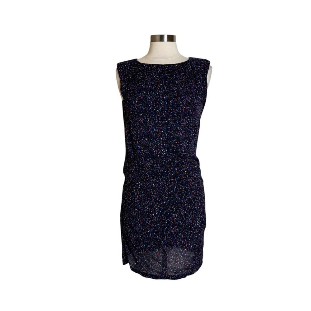Comptoir des Cotonniers Sleeveless Printed Ruched Mini Dress Women's Size US XXS